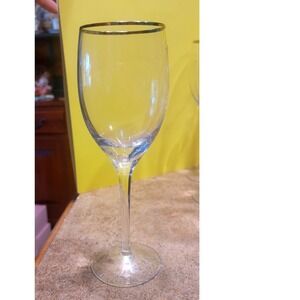 Set of 2 Lenox Ariel Water Goblet Glasses Crystal Vintage Style Barware